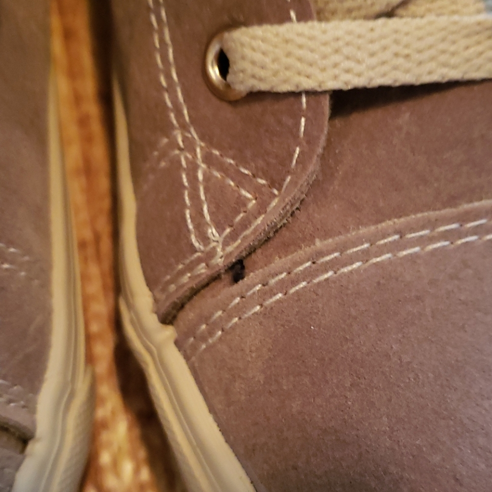 Fashion casual Sneakers Taupe faux fur lined casual comfort mid ankle high tops - Picture 7 of 9